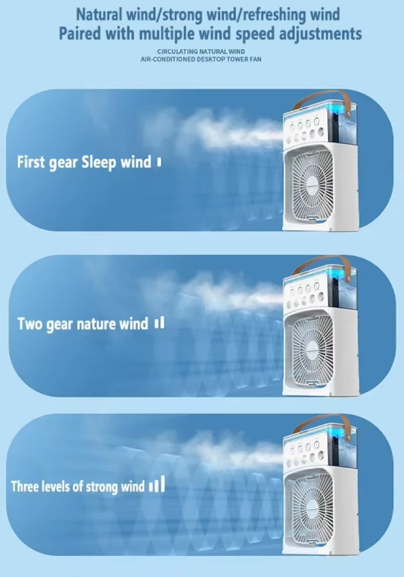 Breezr™ 3-in-1 Portable Cooling Fan & Humidifier